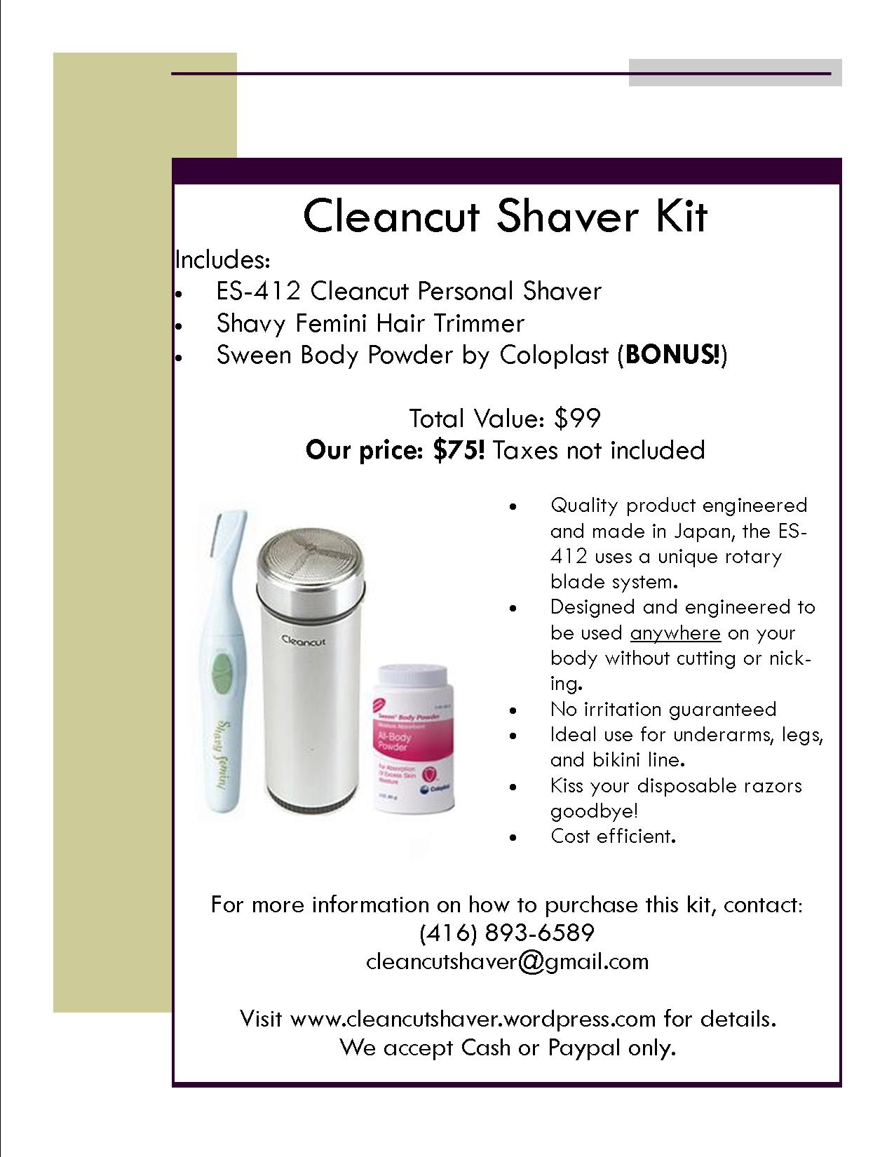 cleancut personal shaver